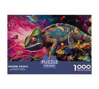 Lizard1000Pieces JigsawPuzzlesAnimal ForAdults Colourful LargePiecePuzzles Age12+byth HomeDecoration Uncover The Puzzle 38x26cm/1000pcs