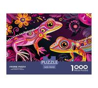 Lizard1000Pieces JigsawPuzzlesAnimal KidsforAdult Colourful Brainteasing Age12+byth HomeDecoration Uncover The Puzzle 70x50cm/1000pcs