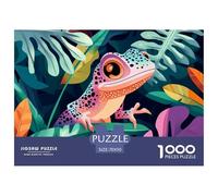 Lizards 1000 Pieces Portable Jigsaw Puzzle Age 3+ Quirky, Abstract Design, Fun Details, Educational, Challenging Puzzle Games 70x50cm/1000pcs