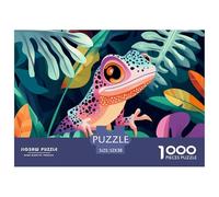 Lizards 1000 Pieces Premium Jigsaw Age 12+ Quirky, Abstract Design, Home Decoration, Educational, Challenging 52x38cm/1000pcs