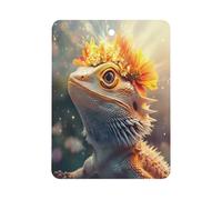 Lizards Bearded Dragon Car Air Freshener Aromatherapy Tablets Hanging Scented Cards for Rooms Bathrooms Wardrobe Square