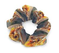 Lizards Bearded Dragon Women's Scrunchies Ponytail Hold Hair Ties Gentle Hairs Bands Accessories for All Tousle Types