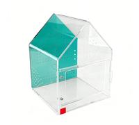 Lizards Box Container with Feeding Port Closure Spacious Reptiles Keeper Enclosure Ventilated Dragon Habitat