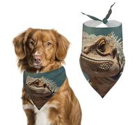 Lizards Dog Bandanas Soft Cute Triangle Larges Scarfs for Pets Kerchief Print Pet Handkerchiefs for Small Medium Large Dogs Puppy Cats