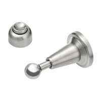 Lizavo DS-002 Stainless Steel Soft-Catch Magnetic Door Stop in Brushed Satin Nickel, Wall Mount-2 Pack
