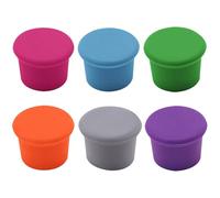 Lizbin Silicone Wine Stoppers, 6Pcs Colorful Reusable Wine Bottle Stopper, Beer Bottle Cover, Wine Corks, Wine Bottle Stoppers for Glass Bottles, Keep Wine Fresh