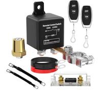 Lizbn Remote Battery Disconnect Switch 12V 250A Upgraded Remote Battery Kill Switch for Car Anti-Theft Prevent Battery Drain Isolator with 2 Wireless Keys for Car RV Truck Vehicle Camper Travel