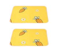 LizCeyMD 2 Pcs Waterproof Machine-Washed and Reused Guinea Pig Bedding 13.8"*17.7" Guinea Pig Cage Liners Waterproof Pet Training Pads Animal Pee Pads for Small Animals