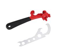 LIZEALUCKY 3 in 1 Drum Bung Wrench Bucket Lid Opener Tool Multi Functional Paint Can Opener Tool with Anti Slip Handle for Steel Drums Plastic Drums