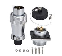 LIZEALUCKY 3 Pin Aviation Connector Zinc Alloy WS20 Plug AC 500V for Electronic Data Acquisition Systems