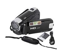 LIZEALUCKY 4K Video Camera, 16x Digital Zoom Video Camera, Rotation Touchscreen Vlogging Camera for YouTube with Remote Control (Black)