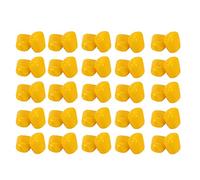 LIZEALUCKY 50 Pcs Large Pop Up Yellow Corn Imitation Sweet Corn Soft Plastic Fake Carp Fishing Lures Simulation Strong Buoyancy Soft Baits for Carp Fishing Rigs
