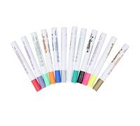LIZEALUCKY Acrylic Marker Quick Drying Watercolor Paint Pen DIY Painting Shoes 12 Pcs