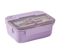 LIZEALUCKY Bento Box Lunch Boxes,1250ML Stackable Bento Lunch Box for Adults,Leak Proof Lunch Container with Compartments,4-in-1 Lunchbox with Cutlery Set,Microwave Dishwasher Safe Available