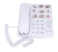 LIZEALUCKY Big Button Phones for Elderly and Dementia Sufferers Loud Ringer House Landline Telephone with Speed Dialing Volume Control, Hands-free Corded Phones for Hearing, Visually Impaired