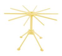 LIZEALUCKY Collapsible Pasta Drying Rack Plastic Foldable Homemade Fresh Spaghetti Stand Dryer Noodle Hanger for Kitchen(Orange)