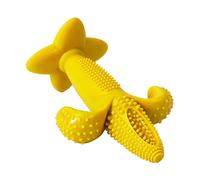 LIZEALUCKY Corn Shaped Dog Chew Toy Durable Boredom Breaker Cleans Teeth Chew Toy Bite Resistant Teeth Grinding High Durability Relieves Anxiety Interactive Dog Toys For Dogs (Yellow)