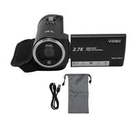 LIZEALUCKY Digital Video Camera 50MP 2.7K HD 16X Digital Zoom Rotating Screen Recorder USB Port (64GB)