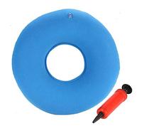 LIZEALUCKY Donut Cushion Seat Hemorrhoids Donut Seat 34cm/13.4inch Pillow Ring Cushion for Pressure Relief, Portable Orthopaedics Pillow Seat with Air Pump for Hemorrhoid Surgery Tailbone (Blue)