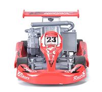 LIZEALUCKY Juguete de coche modelo de niño a escala 1:, modelo de coche de aleación, coche de carreras High Go Kart, modelo de juguete extraíble, juguete, minicoche, vehículos, juguetes para (Red)