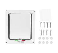 LIZEALUCKY Pet Door Multiple Lock Modes Detachable Easy to Install Pet Gate Suitable for Cats Dogs