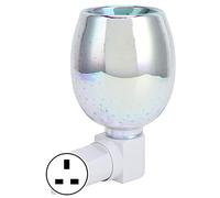 LIZEALUCKY Pluggable Fragrance Warmer 3D Electric Wax Melter Warmer Wax Burner Plug in Candle Warmer with Night Light Smokeless Wax Melter