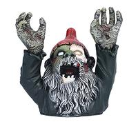LIZEALUCKY Resin Zombie Gnomes Half Body Zombie Garden Sculptures & Statues Outdoor Decorations for Patio Walking Dead Zombie Gnome