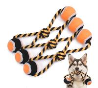 LIZEALUCKY Rope Puppy Teething Chew Toy Cartoon Animal Shape Pure Manual Weaving Pet Cotton Biting Chewing Molar Interactive Tug of War Dog for Boredom Dental Health and Relieve Stress Dogs