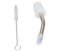 LIZEALUCKY Stainless Steel Extended Kettle SpoutCoffee Kettle Spout for Home Kitchen Outdoor Use with 10cm Cleaning Brush