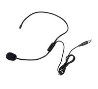 LIZEALUCKY Wireless Microphone Headset XLR 3 Pins TA3F Plug Professional Wireless Head Wear Mic Headset Microphone Black Suitable for Teacher, Guide