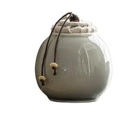 LIZHAYG Ashes Urn Ceramic Pet Nrn Supplies Funeral Dogs Burial Small Animals Coffin Memorial Items for Passe Pet(7.6X9.5CM)