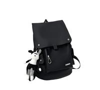 LIZHAYG Back Pack Large Capacity Waterproof Girls Campus Backpack Embroidered Shoulder Bag Casual Travel Backpack(Black,No Need Name)