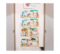 LIZHAYG Magazine Rack Picture Book Display Stand Bookshelf Children's Wall Behind the Door Reading Magazine Storage Wall Hanging Bookshelf(4PCS)