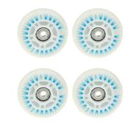 LIZHAYG Skateboard Wheels 4Pcs 76/80mm Skating Luminous Flashing Inline Roller Skates Shoes Wheels Good Replacement for 608ZZ ABEC-7 bearings(76mm Blue)