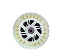 LIZHAYG Skateboard Wheels 90A 125mm*24mm Inline Speed Skating Wheels High Brightness Flash Shine Glue Skating Tire 125 Speed Wheel 6 Pcs/set(Colorful Bearing)