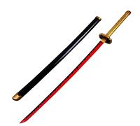 LIZHIZHI Demon Slayer Sword - 75cm Bamboo Samurai Katana, Handmade Anime Cosplay Prop, Bamboo Blade Toy for Kids, Boys & Girls Gift