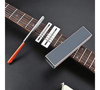 LIZHOUMIL 4 Pieces Guitar Luthier Tool Set,Guitar Tool Kit Come With Fret Crowning Luthier File,Fret Sanding Leveler Beam Leveling Bar,Fingerboard Guard,Guitar Tools for the beginner Guitar Bass