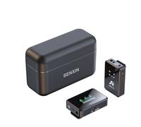 LIZHUZHONG Professional Wireless Lavalier Microphone, (2 TX + 1 RX + Charging Case), Intelligent Noise Cancelling, 32-bit Float Internal Recording, Microphone for iPhone, Android, Camera