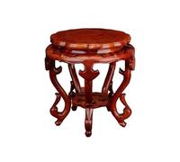 Lizhuzhuzs28 Home Circular Rosewood Bonsai Stool Pedestal, Vase Fishbowl Display Base Stand Decorative Base
