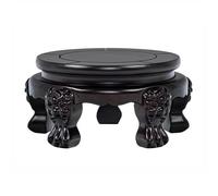 Lizhuzhuzs28 Home Circular Vase Bonsai Pedestal, Wooden Teaware Stool Stand Decoration for Home Office Decorative Base(Small)