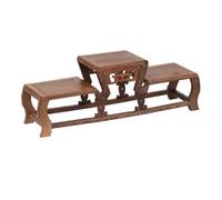 Lizhuzhuzs28 Home Hollow Out Carving Wooden Display Stand, Plants Flower Pot Holder Teapot Vase Bonsai Rack Decorative Base