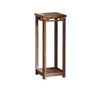 Lizhuzhuzs28 Home Indoor Bonsai Table New Chinese Style Wooden Plant Stand Floor Standing Ornamental Shelf Decorative Base(Large)