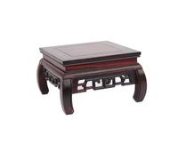 Lizhuzhuzs28 Home Plant Stand Square Wooden Bonsai Pedestal, Teapot Vase Bottom Support Ornaments Decorative Base(Small)