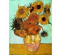 liziciti 5D Diamond Painting Art Kit for Adults, Full Drills Van Gogh's Masterpieces Rhinestone Cross Stitch Embroidery 30x40cm (Sunflowers)