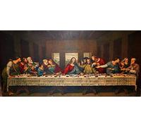 liziciti Diamond Painting Kits for Adults, The Last Supper Full Drill 5D Diamond Art Kit DIY Paint by Number Diamonds Dots Paintings Gem Art for Home Wall Decoration Gift (59x26in)
