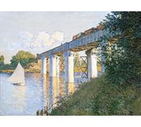 liziciti Monet 5D Diamond Painting Kits, Full Drill Famous Diamond Paintings Collection for Home Wall Decor DIY, 12x16in (The Railroad Bridge in Argenteuil)