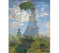 liziciti Monet 5D Diamond Painting Kits, Full Drill Famous Diamond Paintings Collection for Home Wall Decor DIY, 12x16in (Woman with a Parasol)