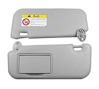 Lizien Car Sun Visor for 2014 2015 2016 2017 74320-02B21 74310-02K91 with Mirror Auto Accessories Gray