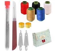 Lizihaowu Big Eye Steel Sewing Needles Kit for Hand Sewing DIY, Long & Thin Handmade Quilting (37pcs)