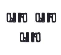 Lizihengpi 3 pieces plastic bikini clasps closing hooks for swimsuits lingerie replacement bra clasp button sewing fasteners black, Black, be current